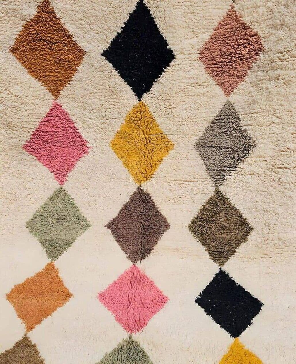 Handwoven rug 150x250 cm, wool, multicolor, Morocco - 208075