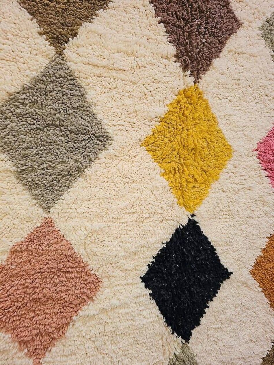 Handwoven rug 150x250 cm, wool, multicolor, Morocco - 208073