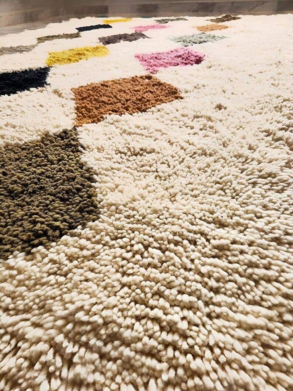 Handwoven rug 150x250 cm, wool, multicolor, Morocco - 208074