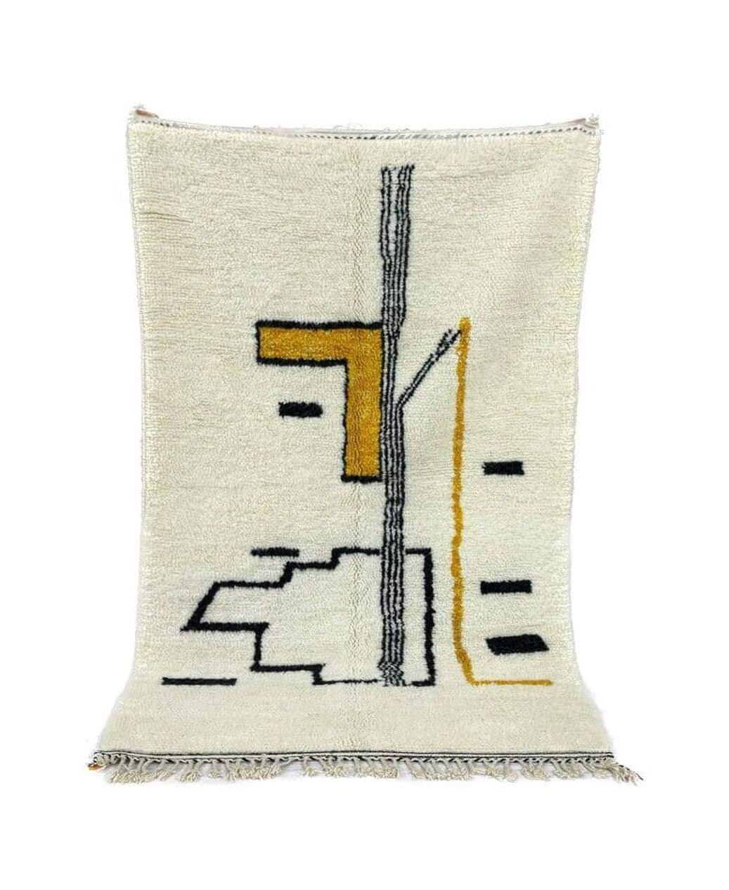 Handwoven rug 200x300 cm, wool, multicolour, Morocco - 208056