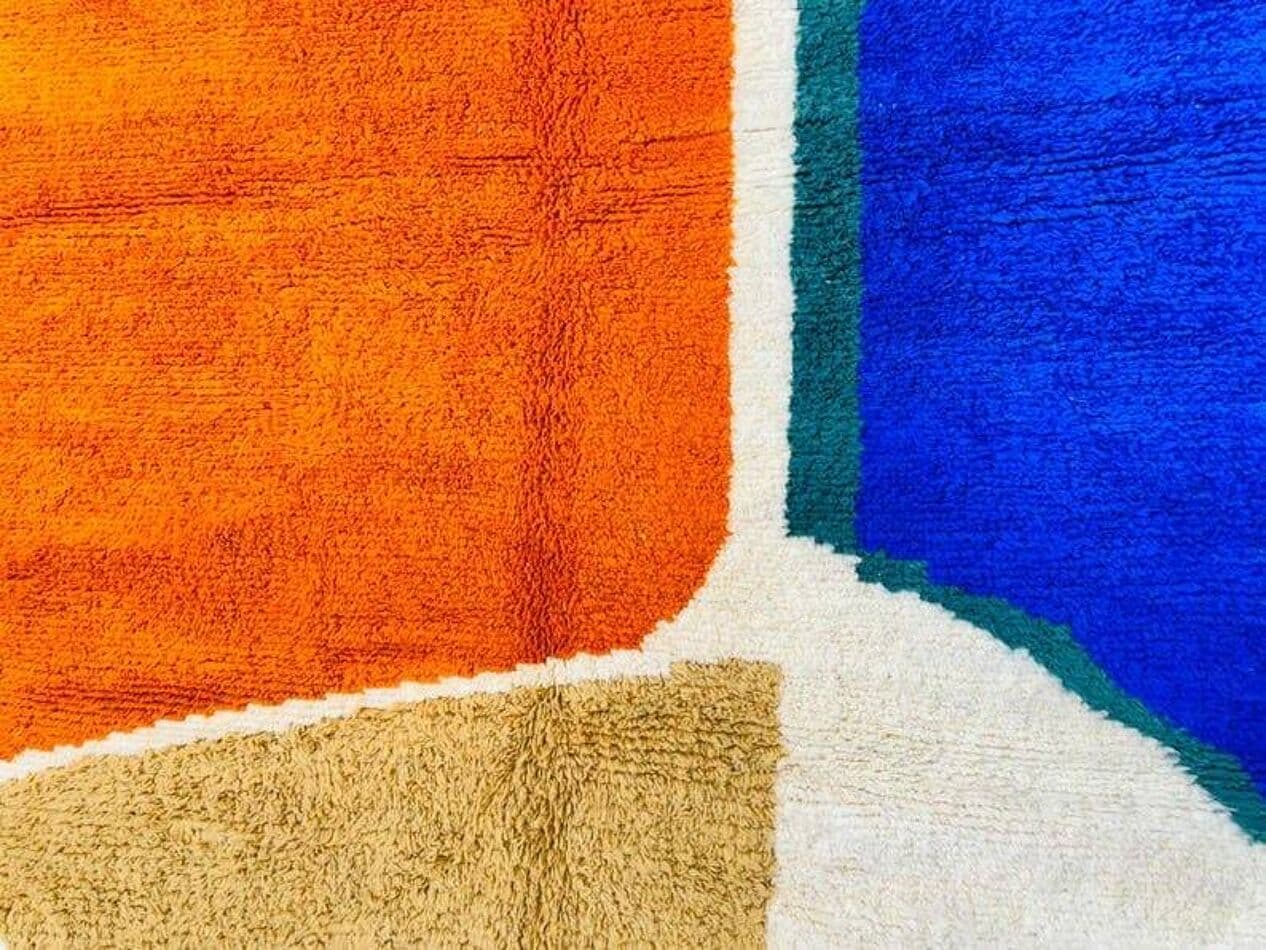 Ręcznie tkany dywan 150x250 cm, wełna, multikolor, Maroko - 208046