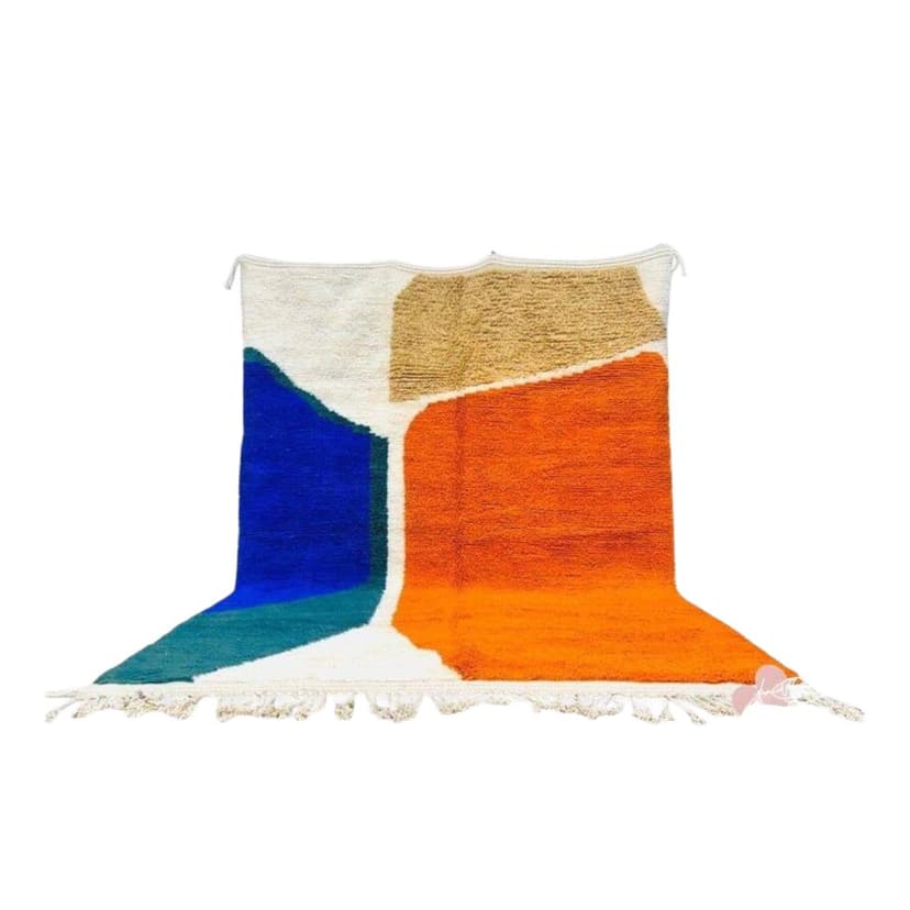 Ręcznie tkany dywan 150x250 cm, wełna, multikolor, Maroko