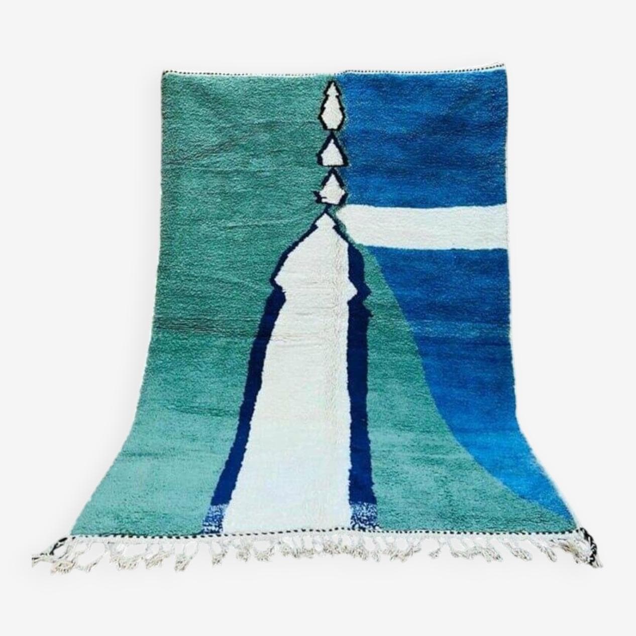 Handwoven rug 200x300 cm, wool, multicolor, Morocco - 207968