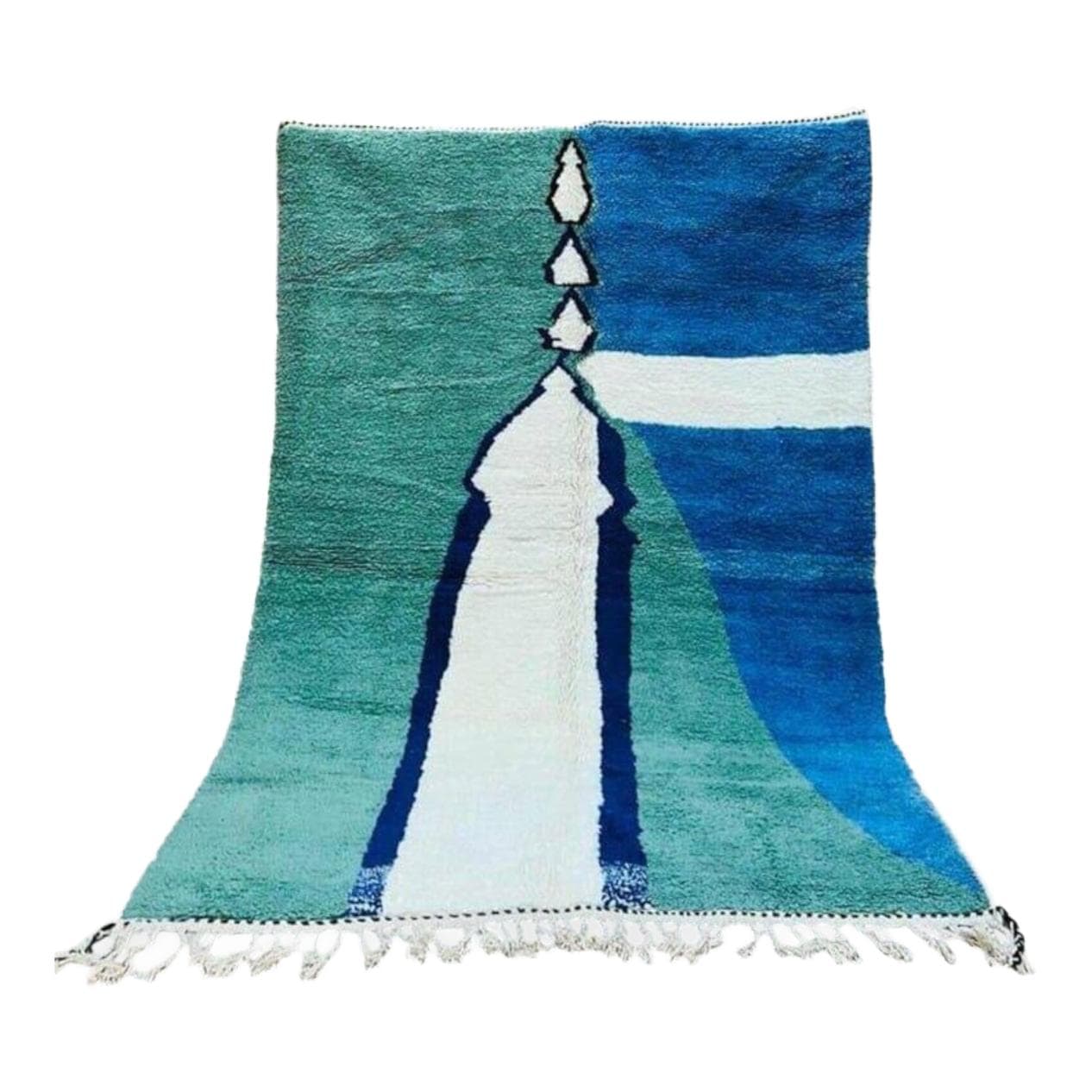 Handwoven rug 200x300 cm, wool, multicolor, Morocco