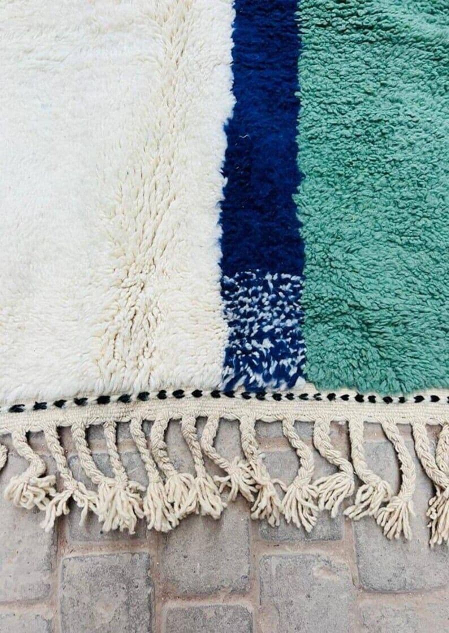 Handwoven rug 200x300 cm, wool, multicolor, Morocco - 207970