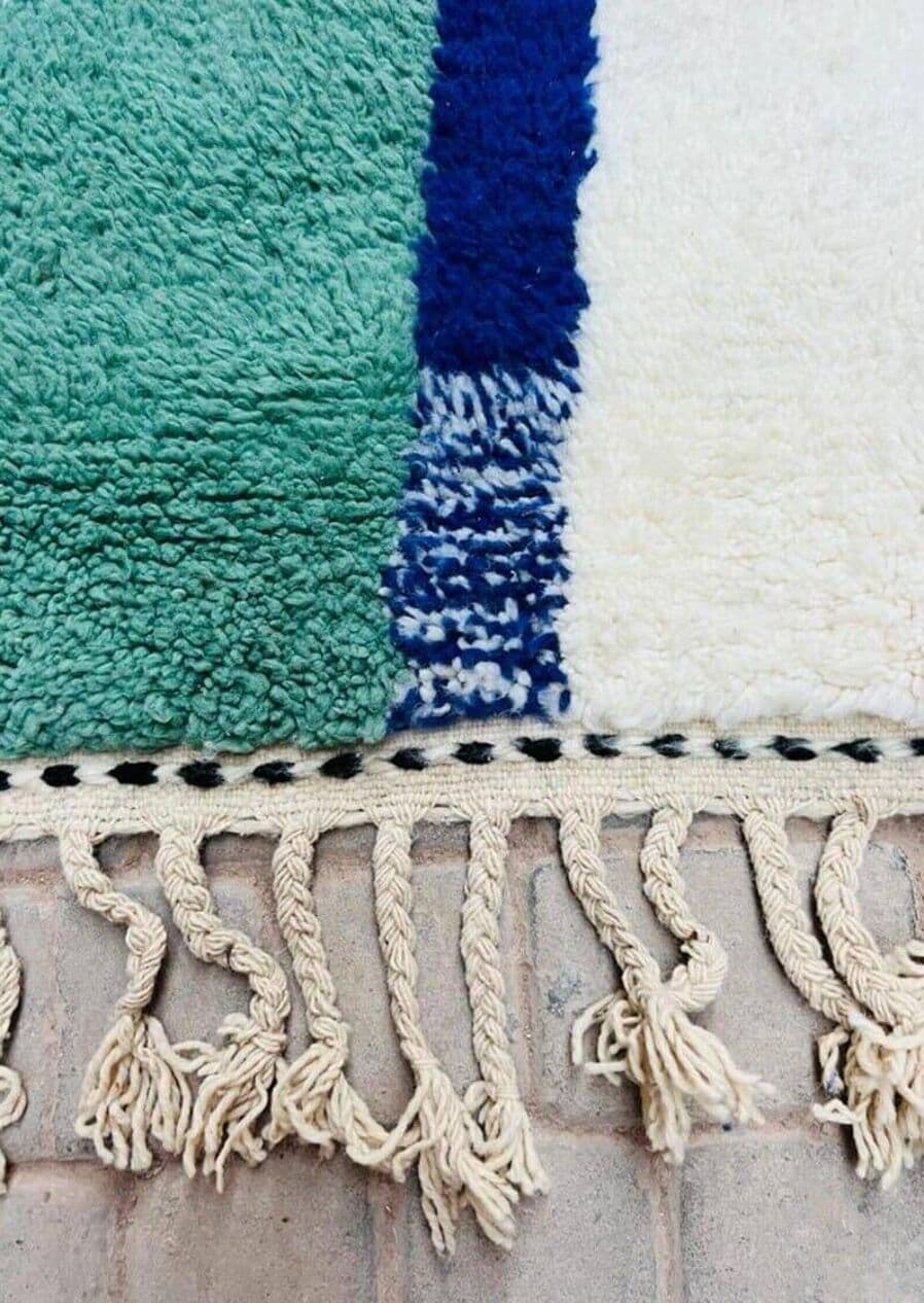 Handwoven rug 200x300 cm, wool, multicolor, Morocco - 207971