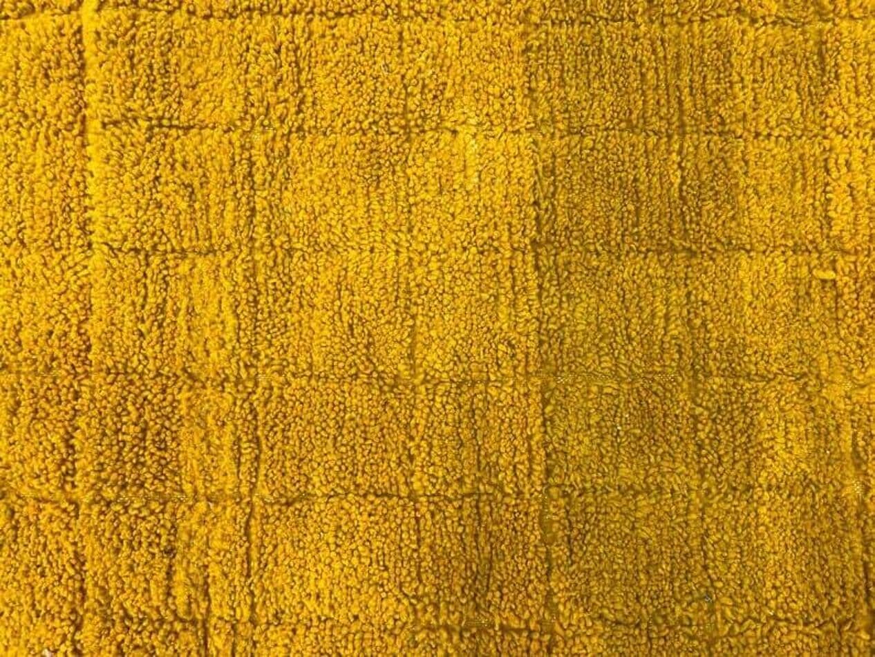 Handwoven rug 150x250 cm, wool, yellow, Morocco - 207966