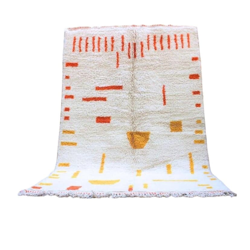 Handwoven rug 150x250 cm, wool, multicolour, Morocco