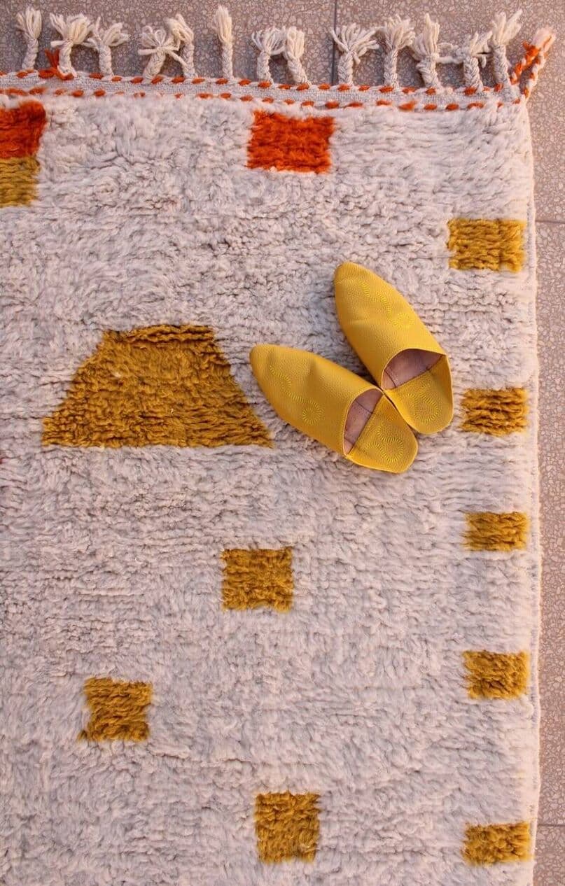 Handwoven rug 150x250 cm, wool, multicolour, Morocco - 207955