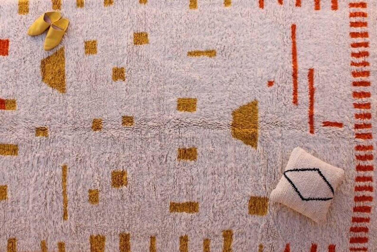 Handwoven rug 150x250 cm, wool, multicolour, Morocco - 207958