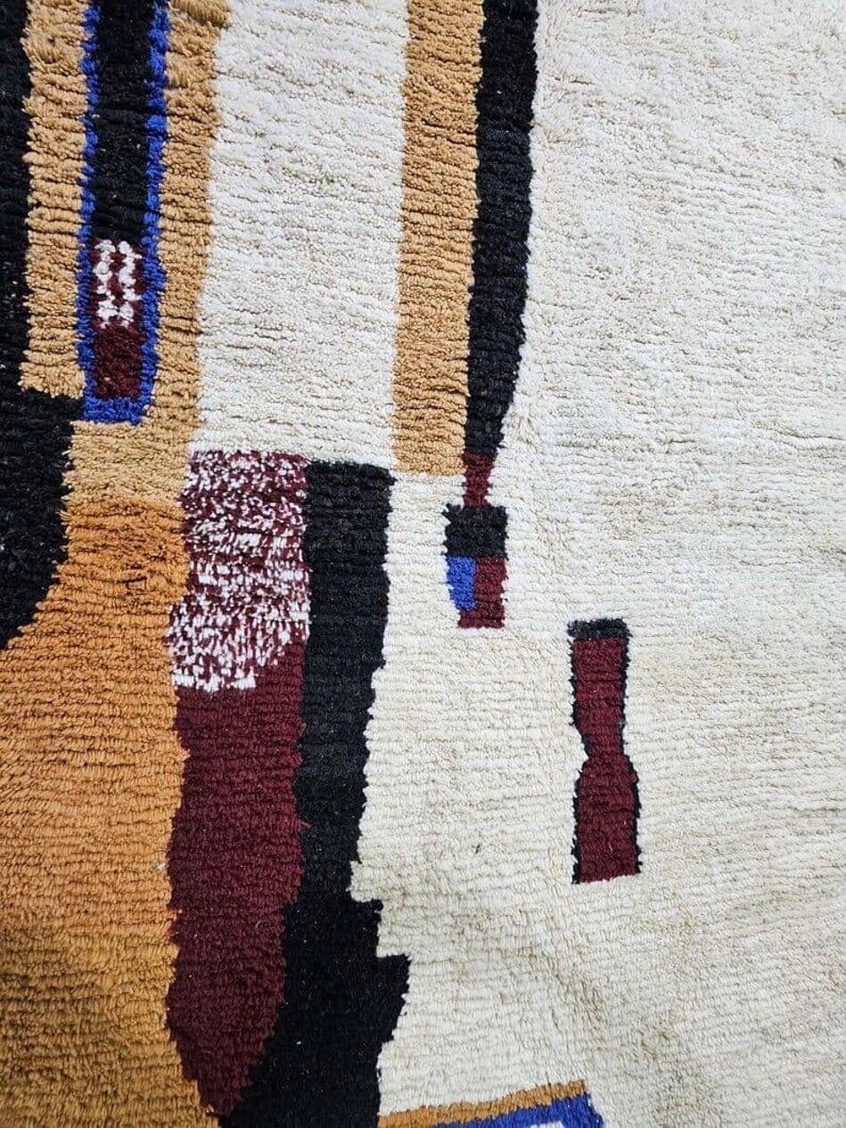 Handwoven rug 200x300 cm, wool, multicolour, Morocco - 207941