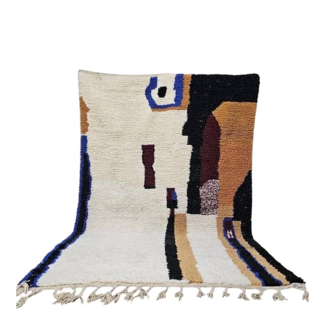 Handwoven rug 200x300 cm, wool, multicolour, Morocco - DIMENSION