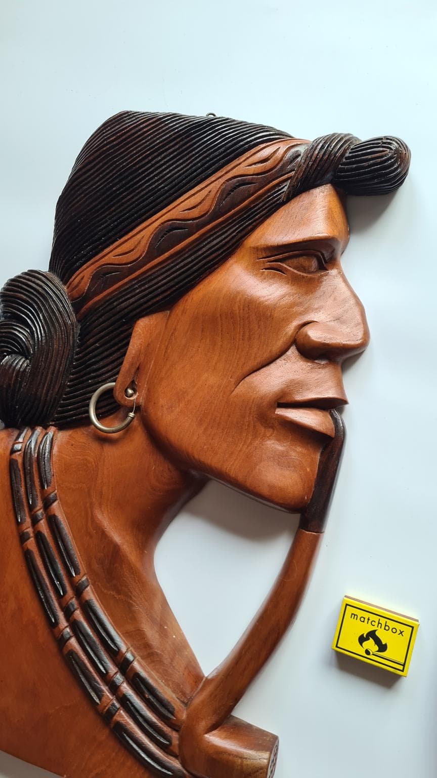 Duże rzeźby ścienne z lat 70. XX wieku, zestaw 2 sztuk., zestaw 2 sztuk - 207478