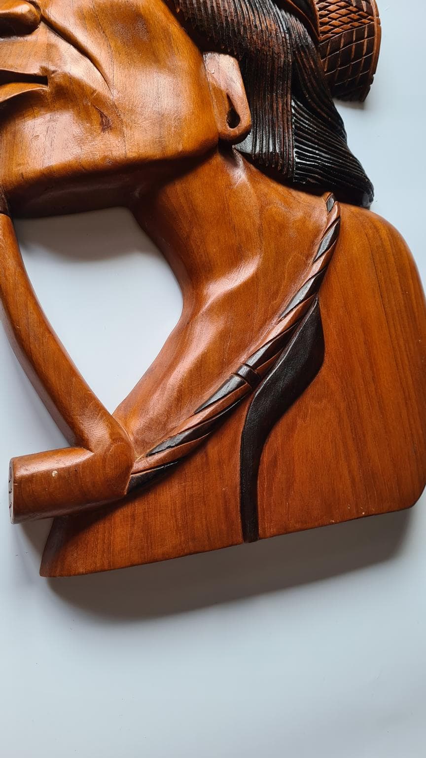 Duże rzeźby ścienne z lat 70. XX wieku, zestaw 2 sztuk., zestaw 2 sztuk - 207476