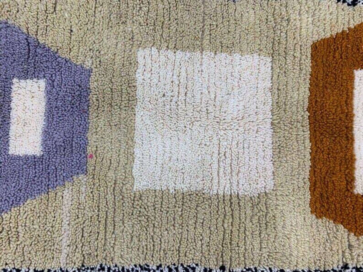 Ręcznie tkany dywan 150x250 cm, wełna, multikolor, Maroko - 207874