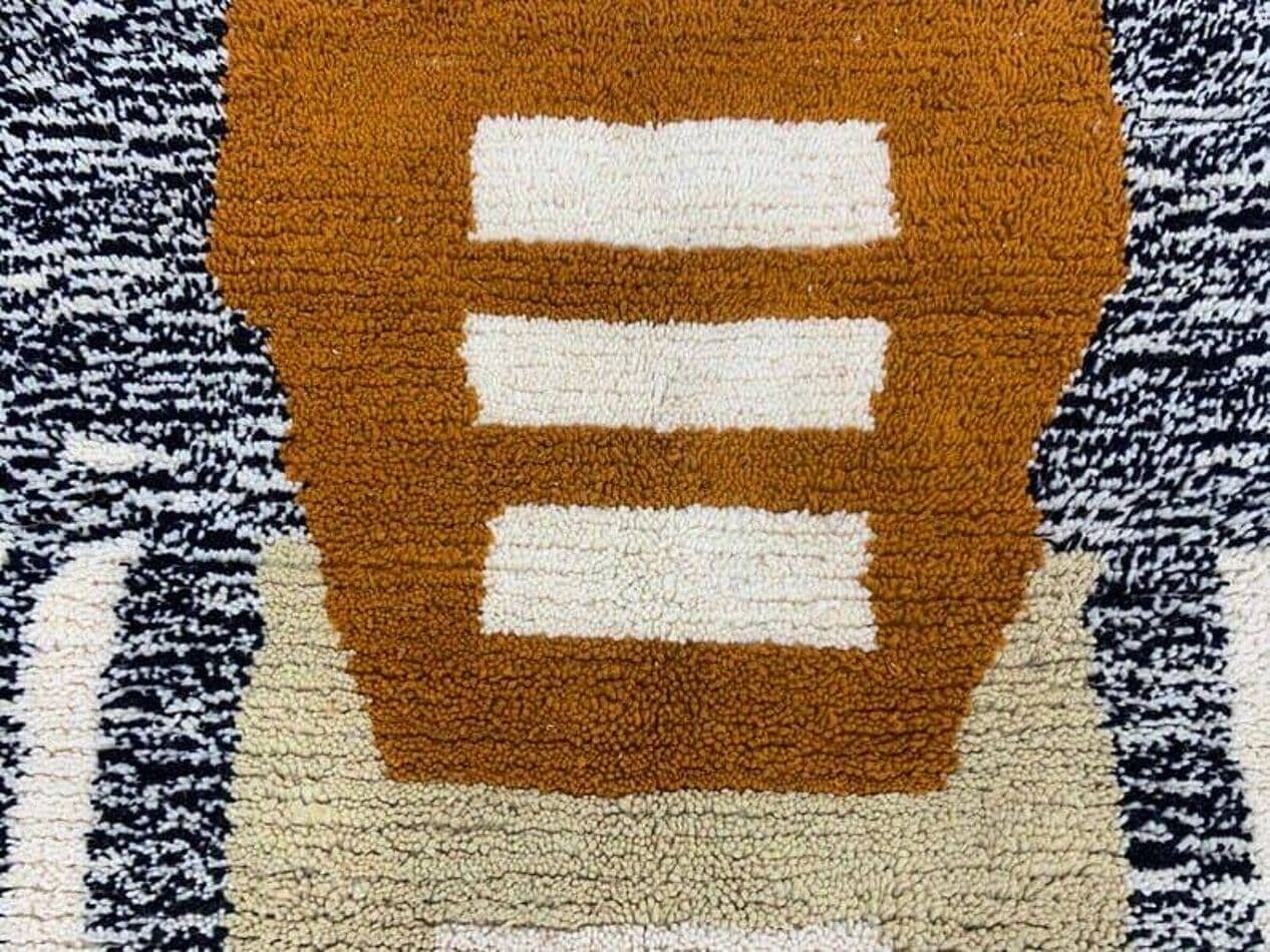 Ręcznie tkany dywan 150x250 cm, wełna, multikolor, Maroko - 207875