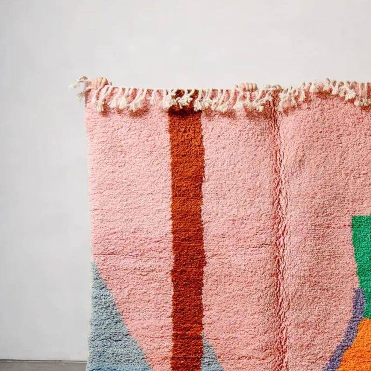 Ręcznie tkany dywan 150x250 cm, wełna, multikolor, Maroko - 207801