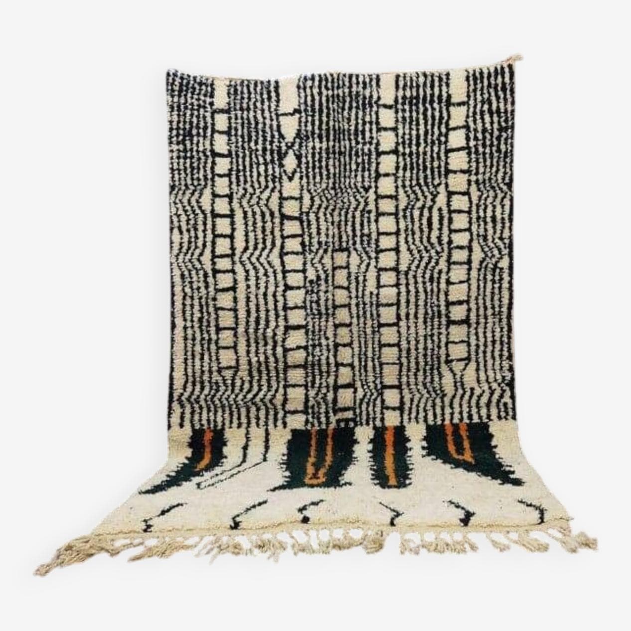 Ręcznie tkany dywan 140x260 cm, wełna, multikolor, Maroko - 207760