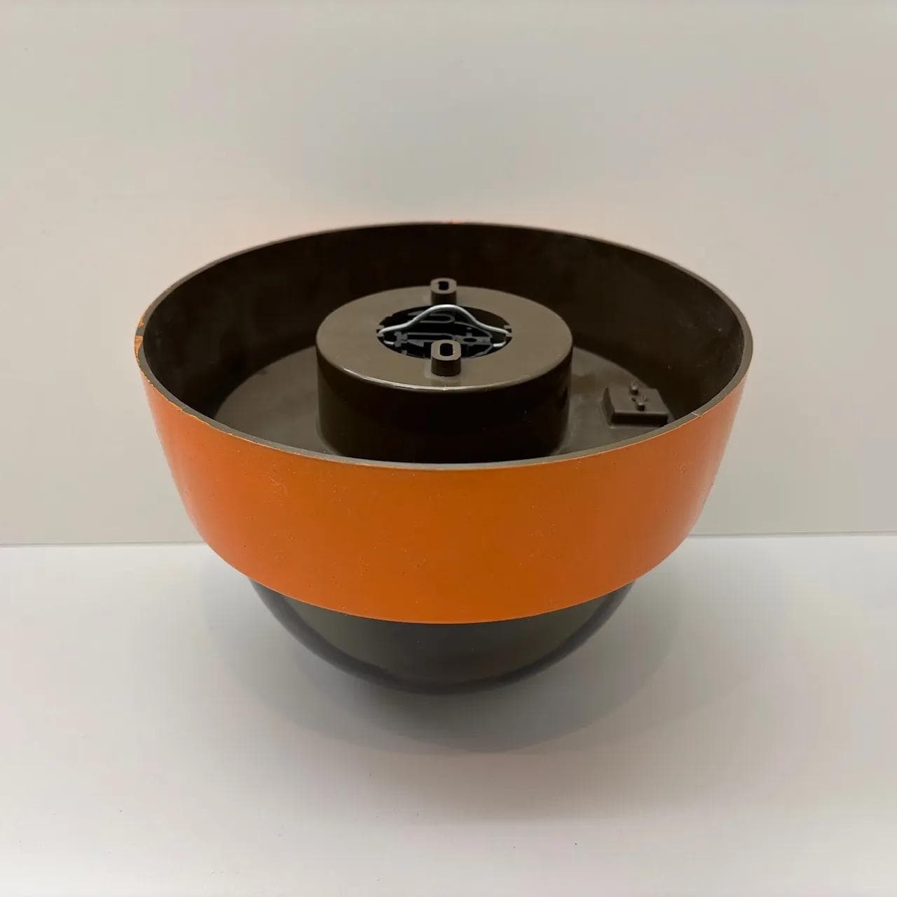 Orange Space Age Glass and Plastic Wall or Ceiling Lamp, Germany, 1970s - 15083