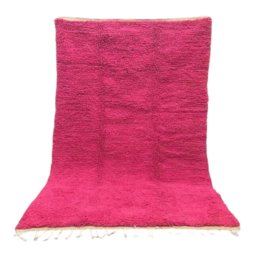 Ręcznie tkany dywan 150x250 cm, wełna, różowy, Maroko