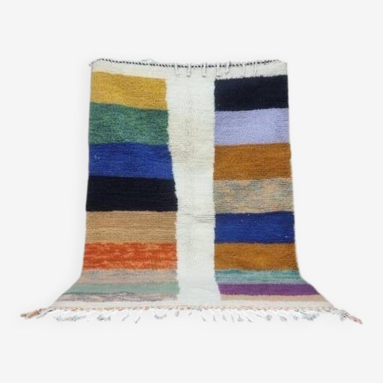 Handwoven rug 150x250 cm, wool, multicolor, Morocco - 207686