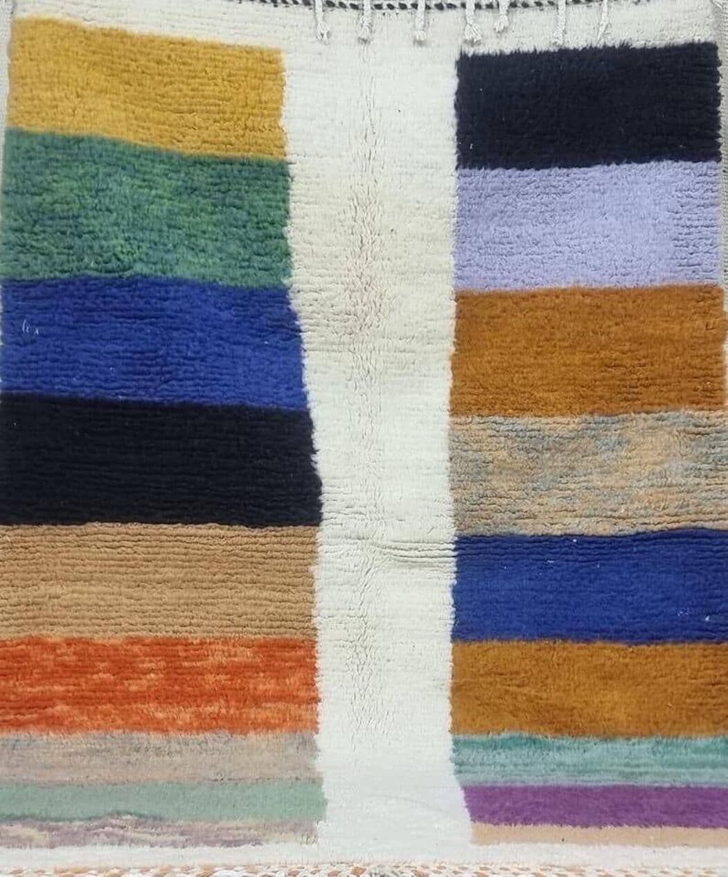 Handwoven rug 150x250 cm, wool, multicolor, Morocco - 207688