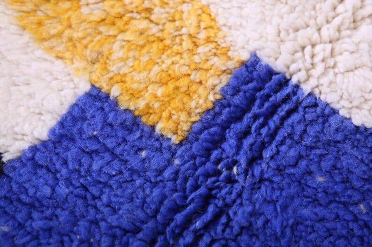 Handwoven rug 150x250 cm, wool, multicolour, Morocco - 207613