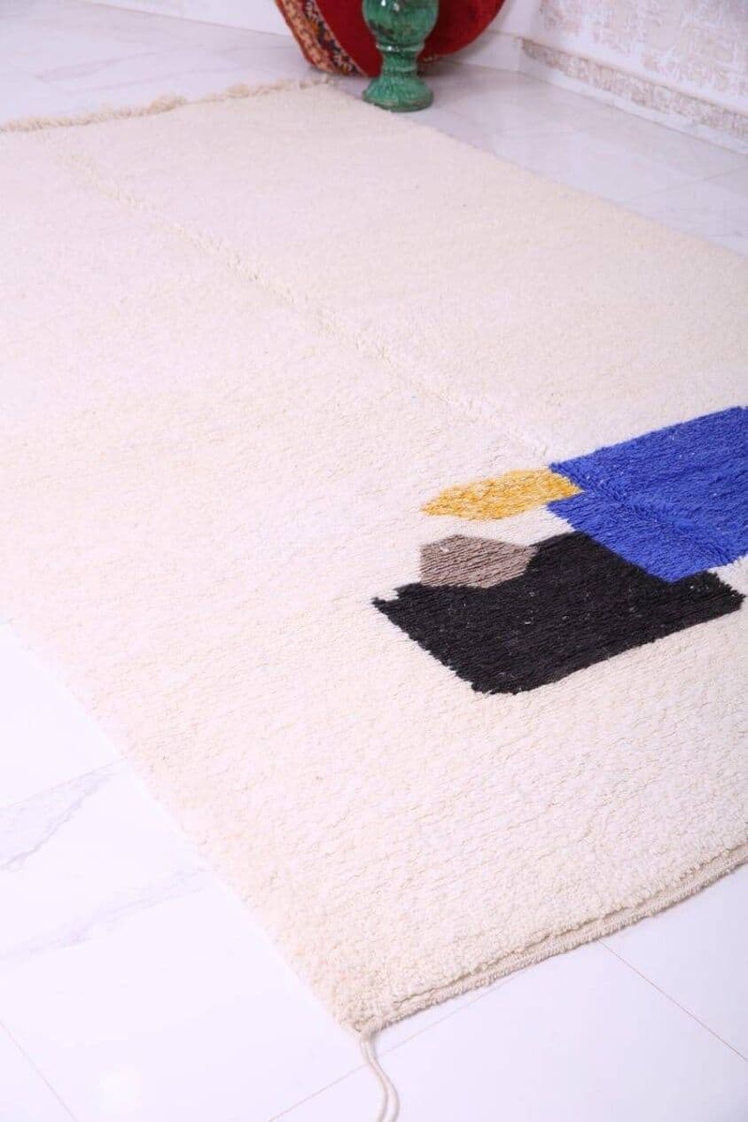 Handwoven rug 150x250 cm, wool, multicolour, Morocco - 207615