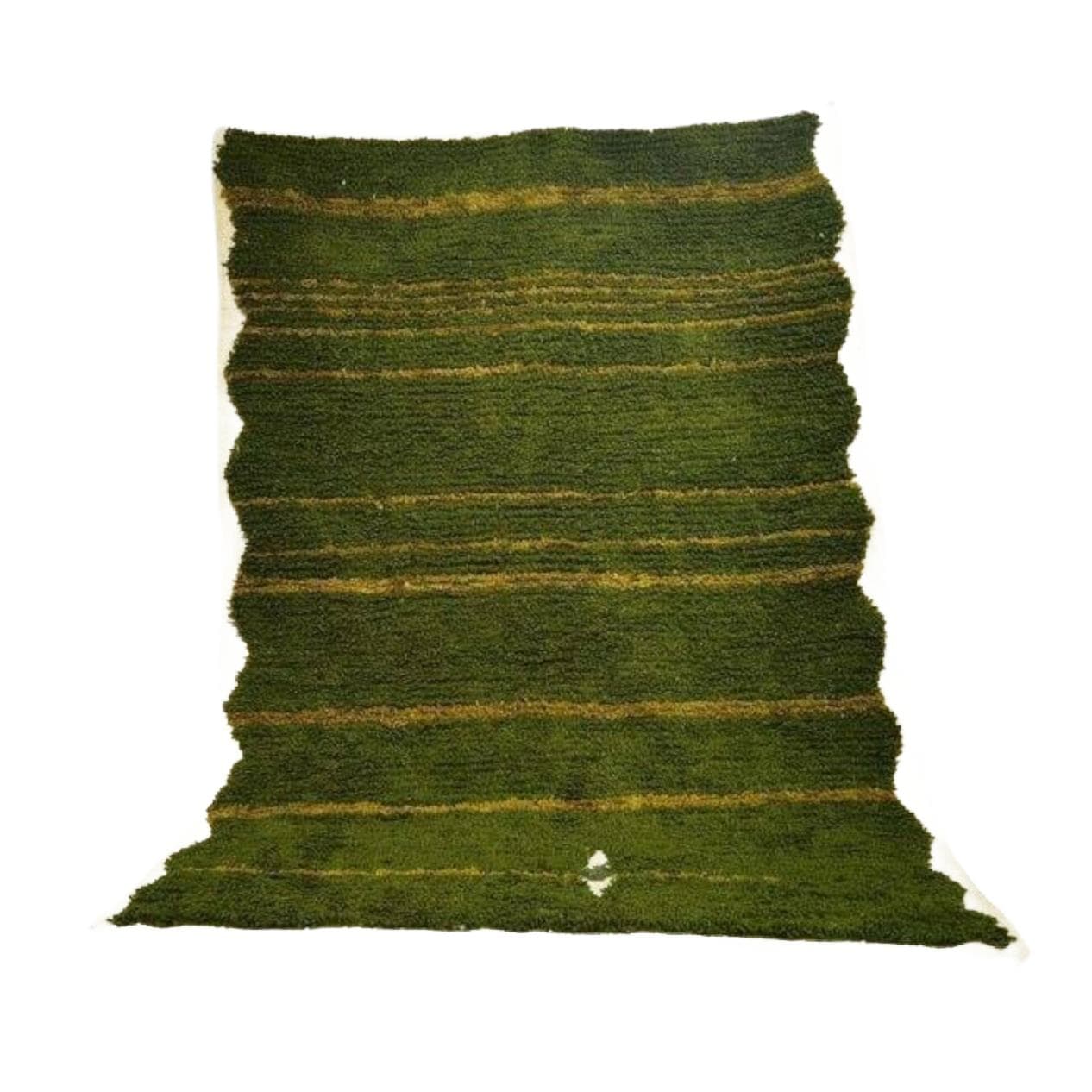 Handwoven rug 150x250 cm, wool, olive, Morocco