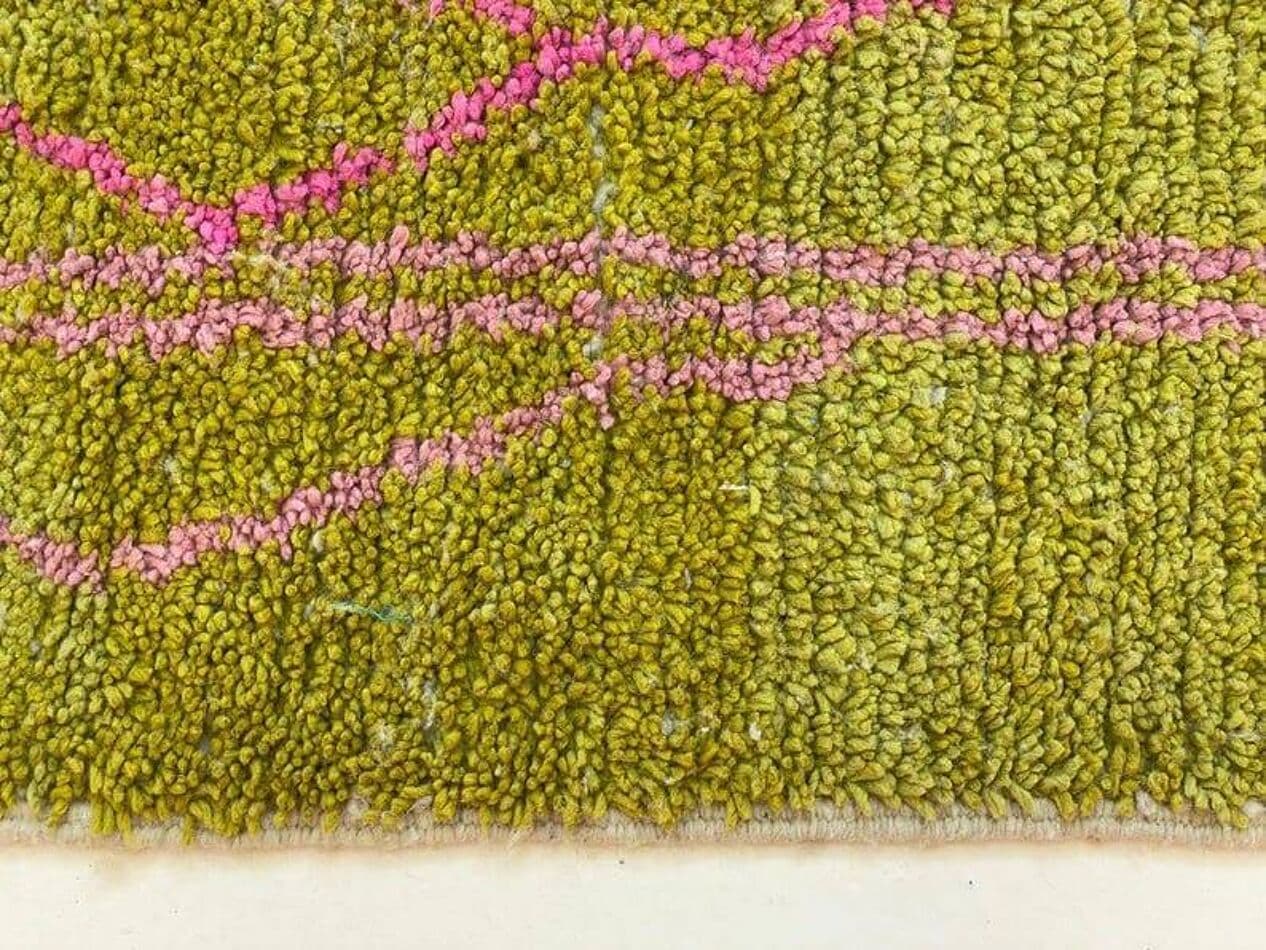 Handwoven rug 100x200 cm, wool, multicolor, Morocco - 209146