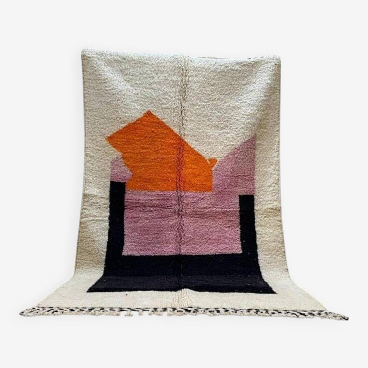 Handwoven rug 140x260 cm, wool, multicolor, Morocco - 209083