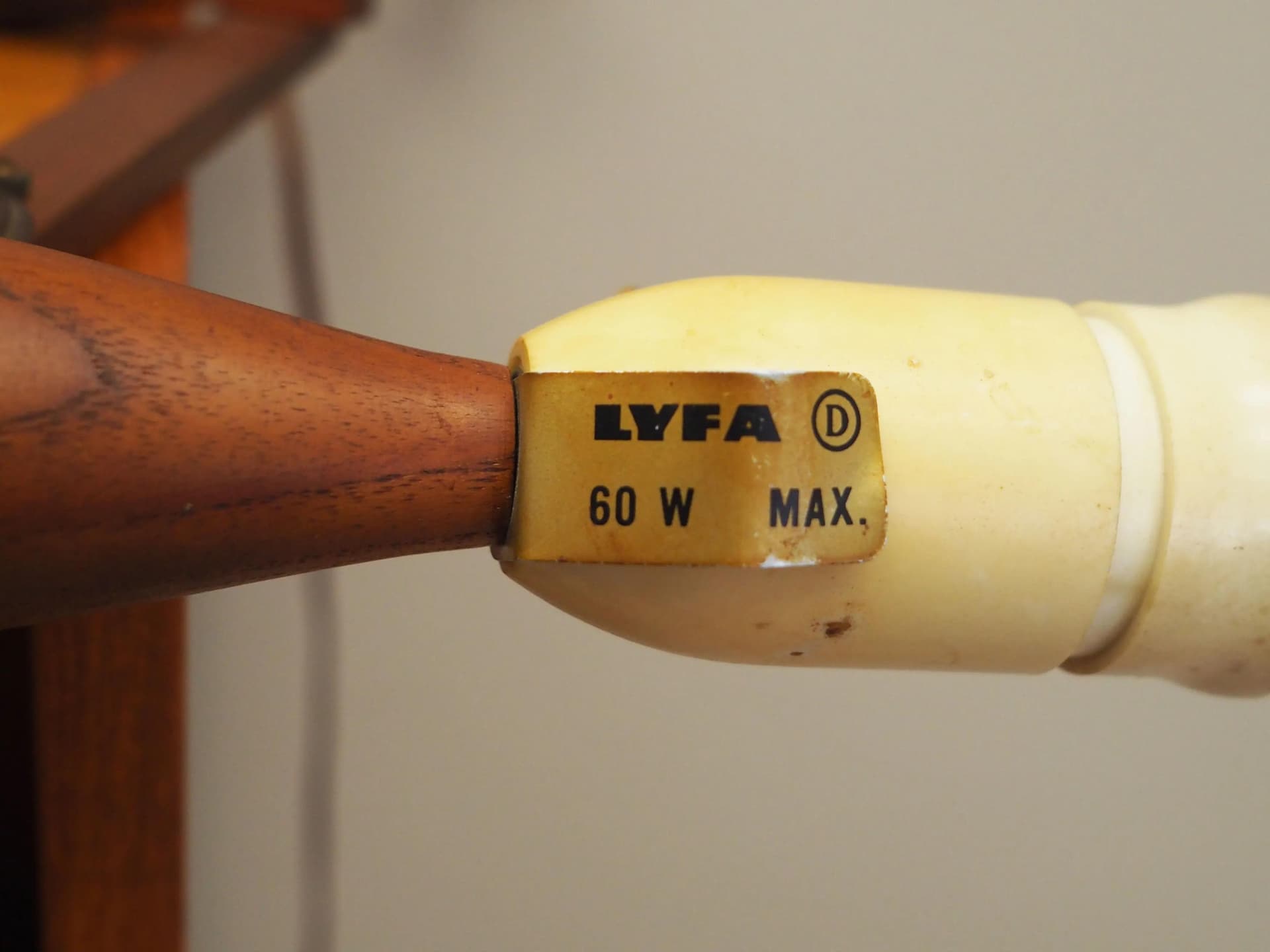 Tekowy kinkiet ścienny, dla Lyfa, Dania, lata 70. - 14957