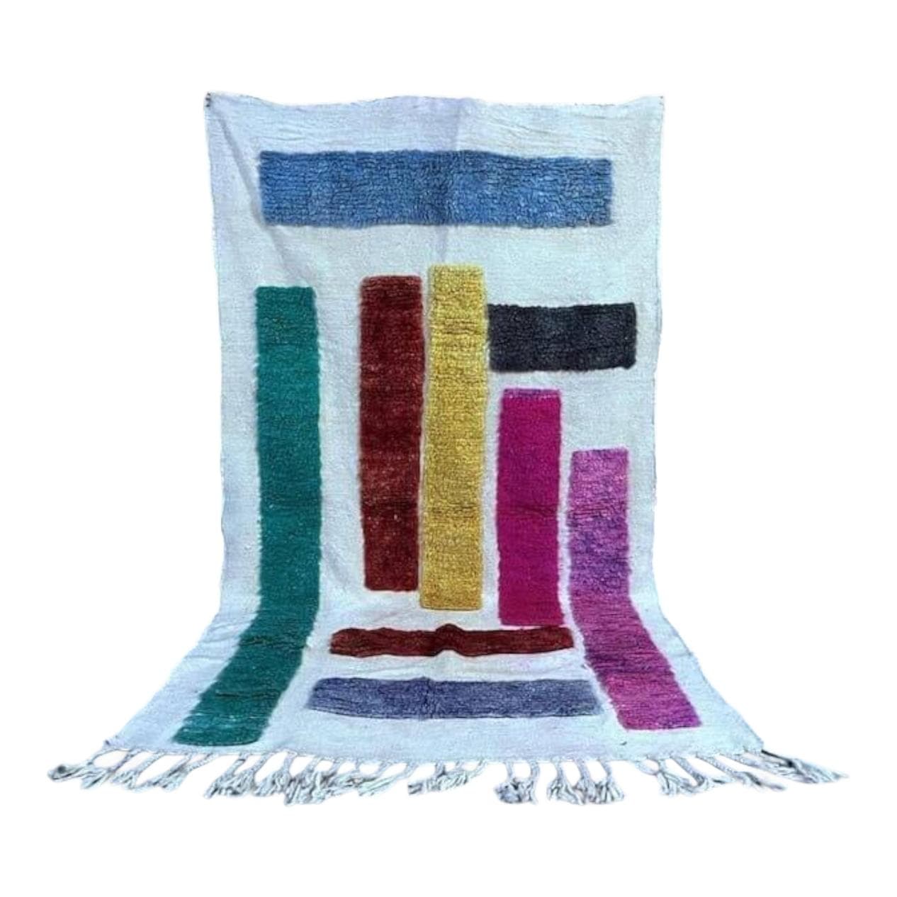 Ręcznie tkany dywan 160x250 cm, wełna, multikolor, Maroko