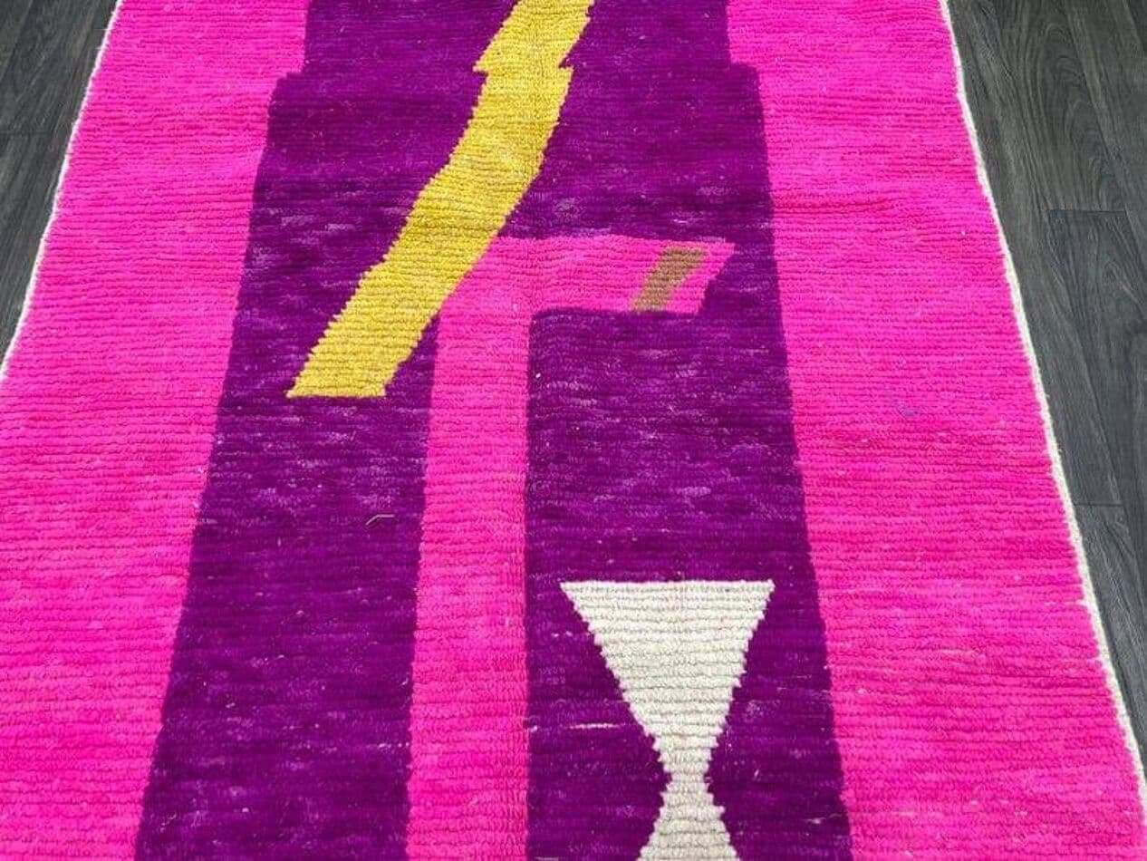 Ręcznie tkany dywan 150x250 cm, wełna, multikolor, Maroko - 208963