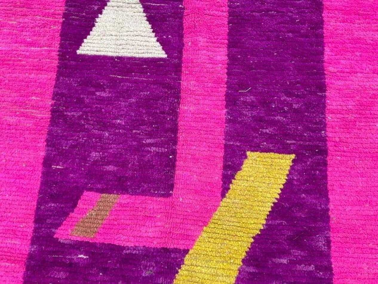 Ręcznie tkany dywan 150x250 cm, wełna, multikolor, Maroko - 208966