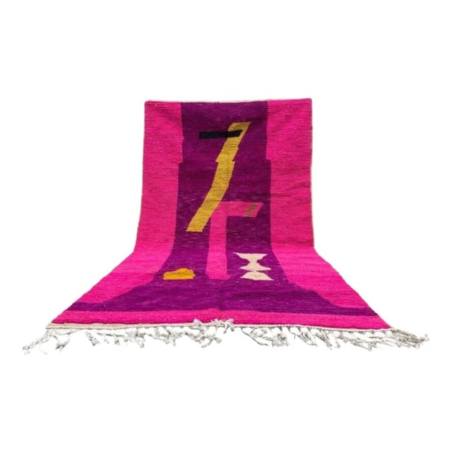 Ręcznie tkany dywan 150x250 cm, wełna, multikolor, Maroko - WYMIARY