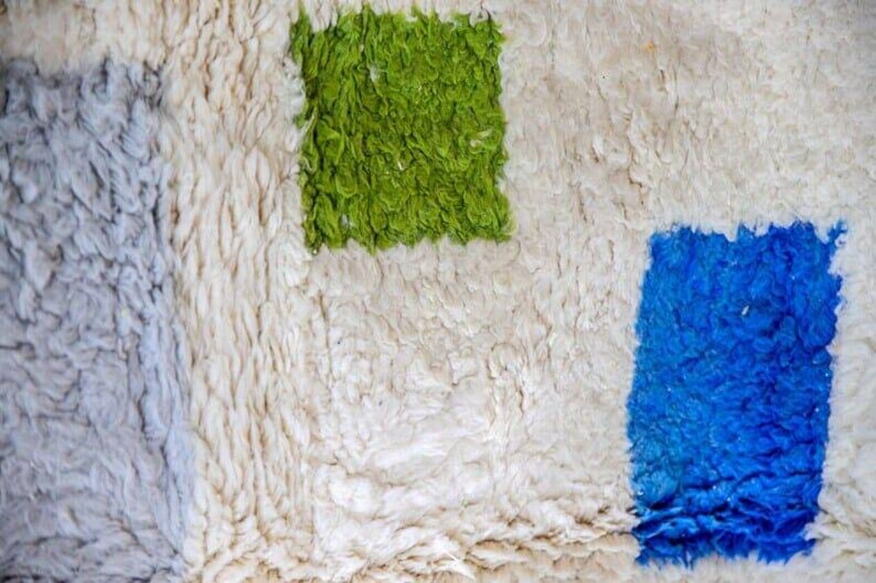 Ręcznie tkany dywan 200x300 cm, wełna, multikolor, Maroko - 208953