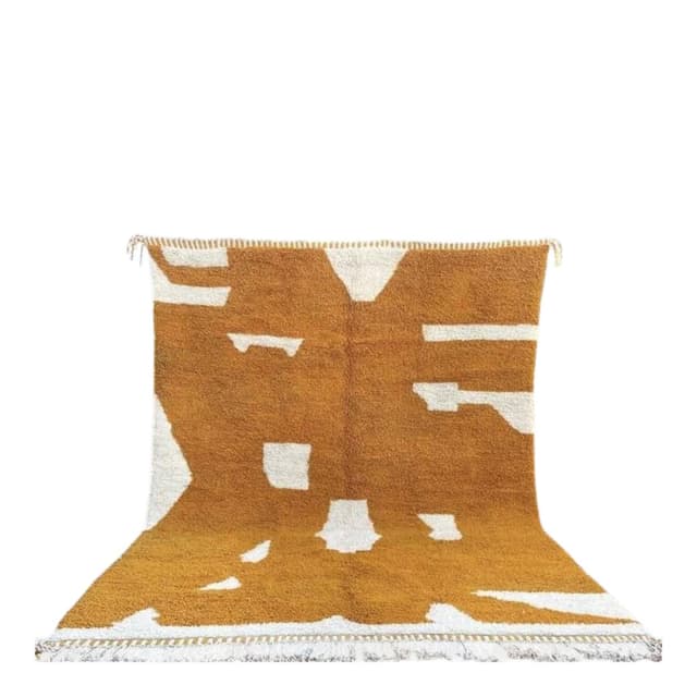 Ręcznie tkany dywan 150x250 cm, wełna, pomarańczowy, Maroko - WYMIARY