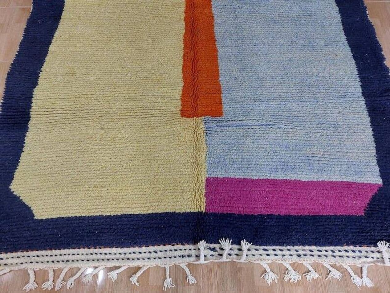 Ręcznie tkany dywan 200x250 cm, wełna, multikolor, Maroko - 208935