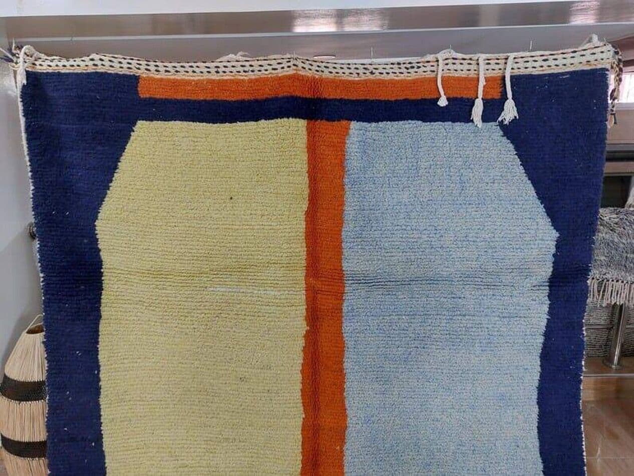 Ręcznie tkany dywan 200x250 cm, wełna, multikolor, Maroko - 208933