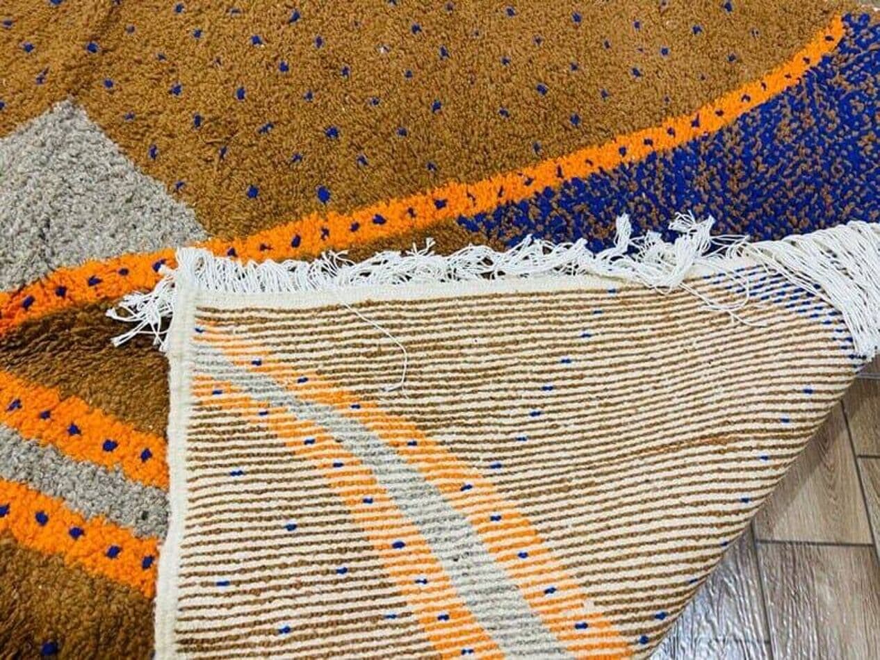 Ręcznie tkany dywan 150x250 cm, wełna, multikolor, Maroko - 208917