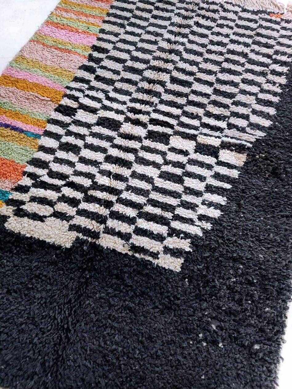 Ręcznie tkany dywan 200x300 cm, wełna, multikolor, Maroko - 208878