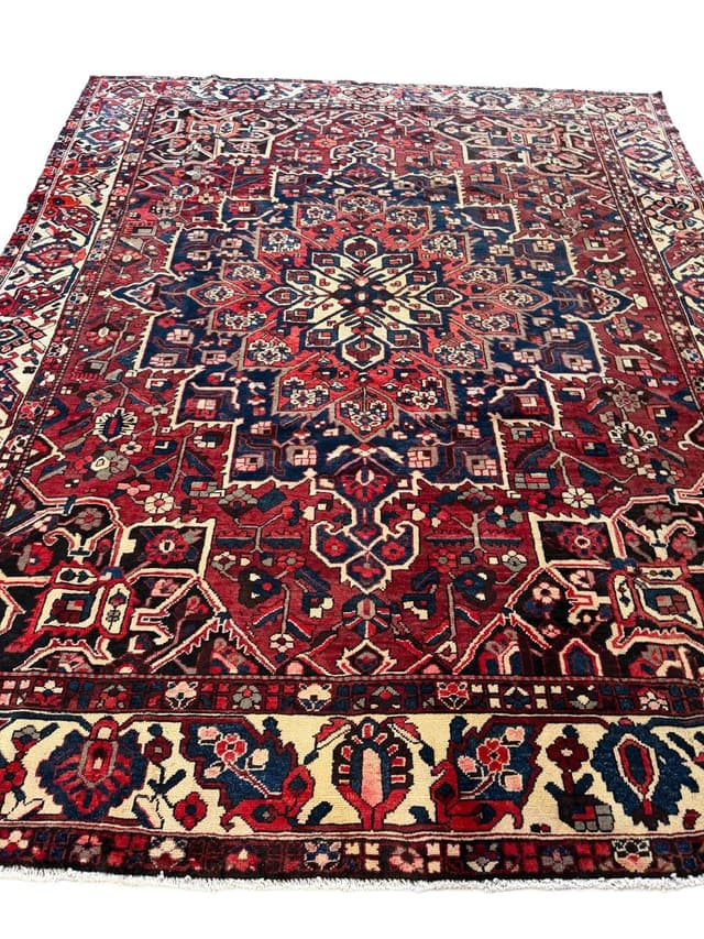 Dywan perski Bahtiari 380x300 cm, multikolor, wełna, Iran - WYMIARY