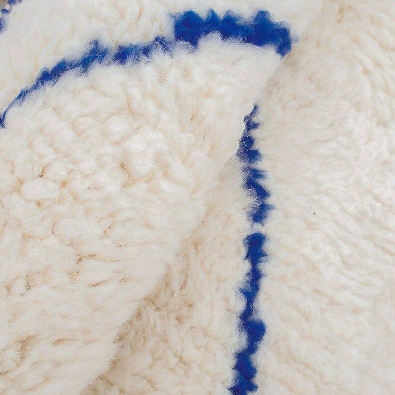 Ręcznie tkany dywan 200x300 cm, wełna, niebieski, Maroko - 208859