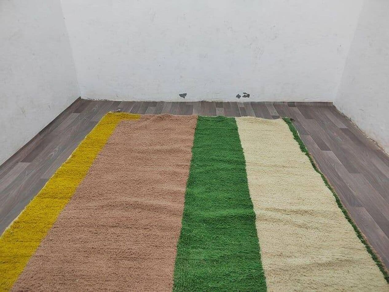 Ręcznie tkany dywan 200x300 cm, wełna, multikolor, Maroko - 208850