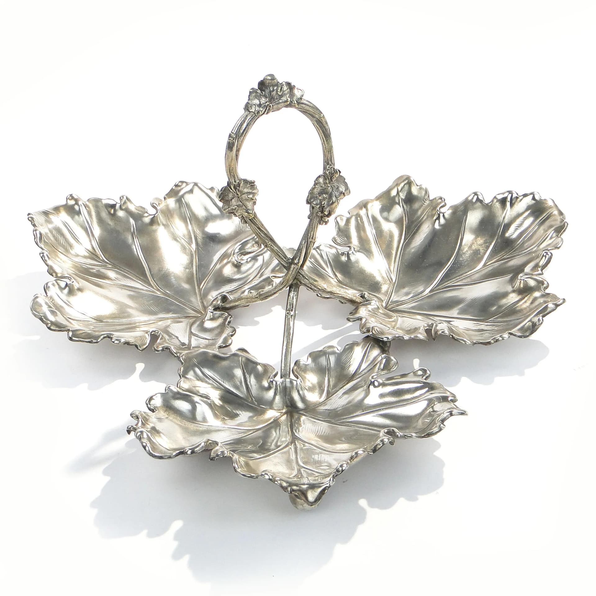 Art Nouveau Three-Part Centerpiece, silver brass, Albrecht Kohler, Austria, early 20th c. - 15143