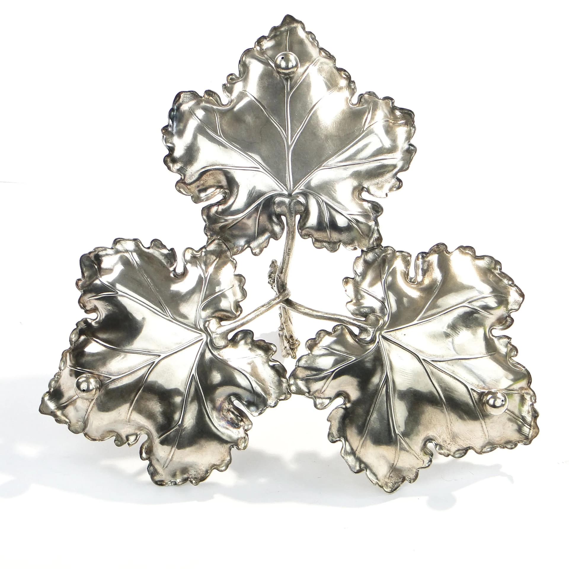 Art Nouveau Three-Part Centerpiece, silver brass, Albrecht Kohler, Austria, early 20th c. - 15147