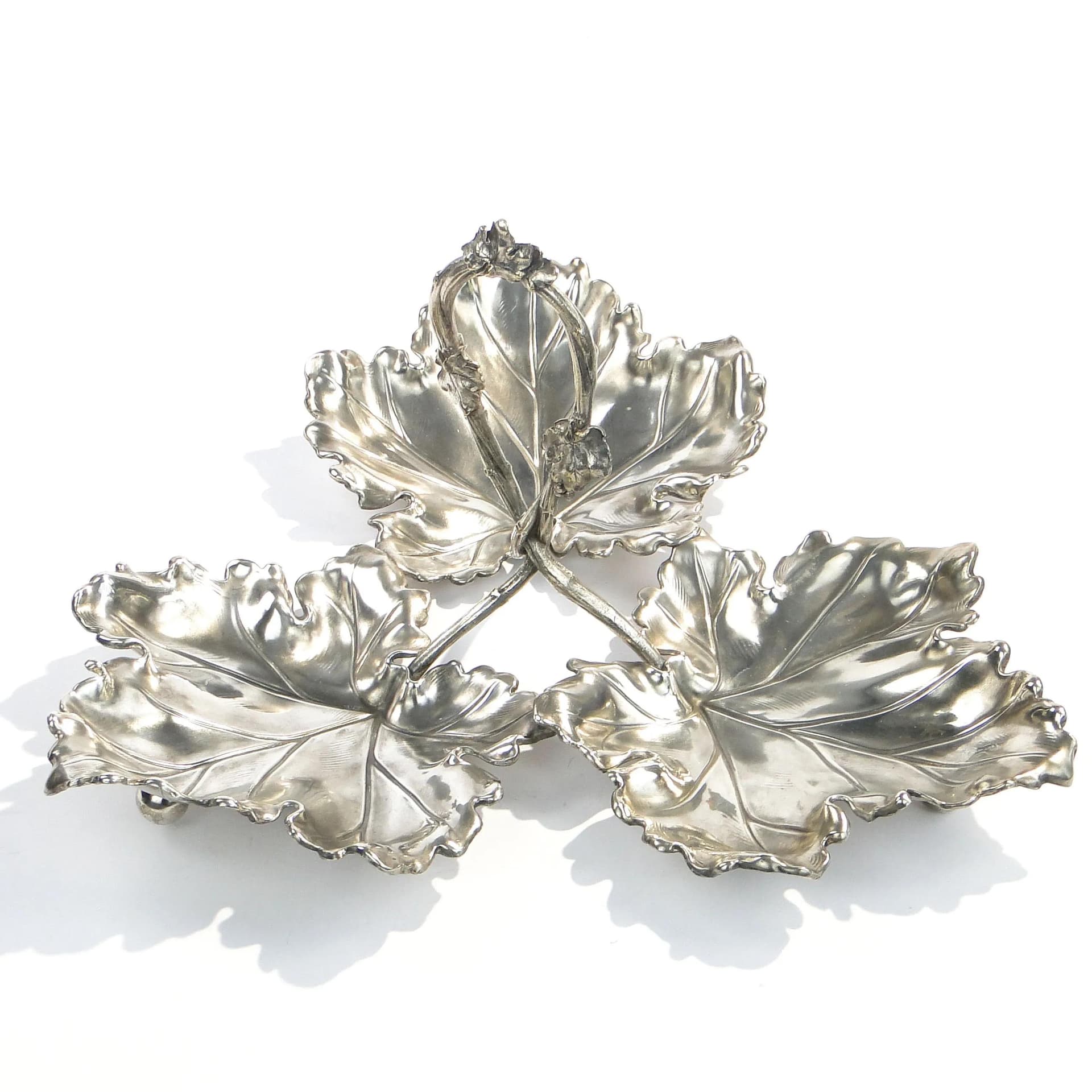 Art Nouveau Three-Part Centerpiece, silver brass, Albrecht Kohler, Austria, early 20th c. - 15142