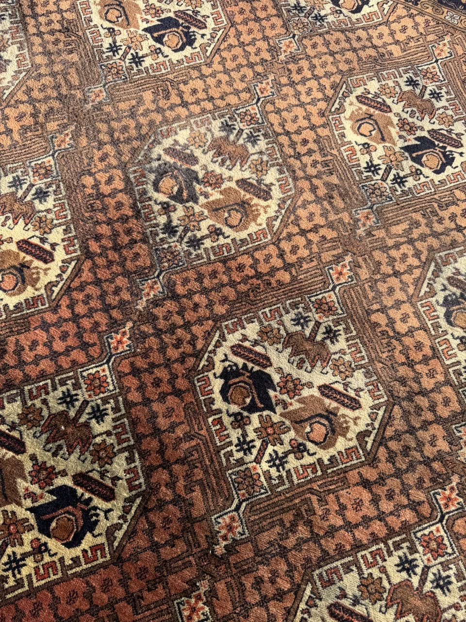 Dywan Kazak, 290x192 cm, czerwony, wełna, Turcja, lata 70. - 208465