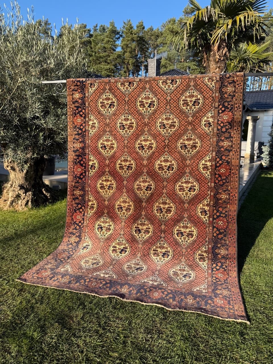 Dywan Kazak, 290x192 cm, czerwony, wełna, Turcja, lata 70. - 208453